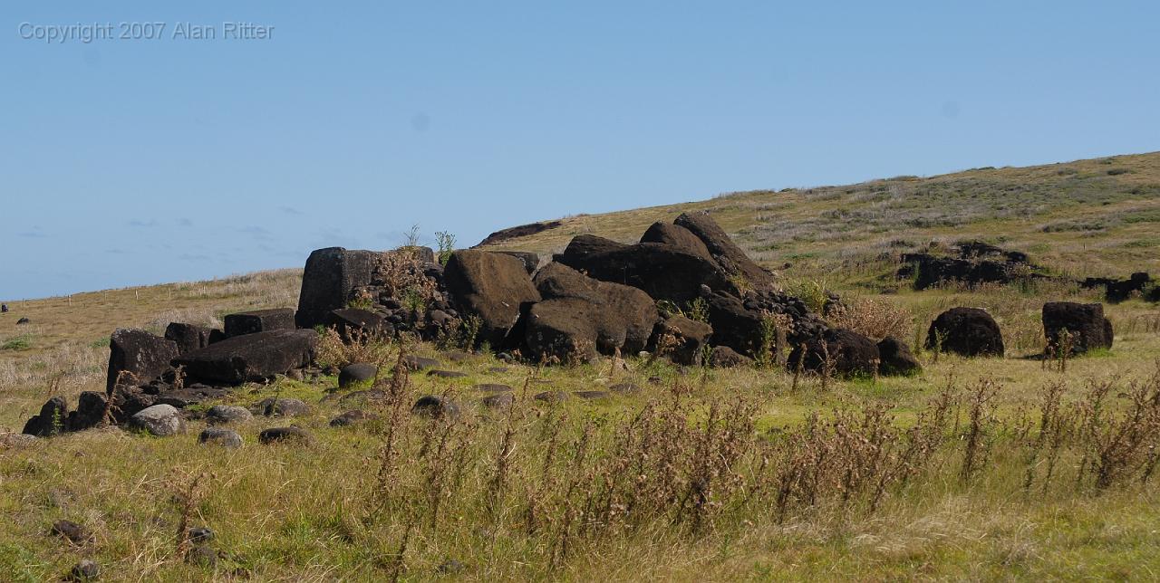 Slide_060.jpg - Toppled Moai at Ahu Vinapu