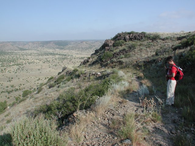 Hiking back down the Jeep Trail from Black Mesa