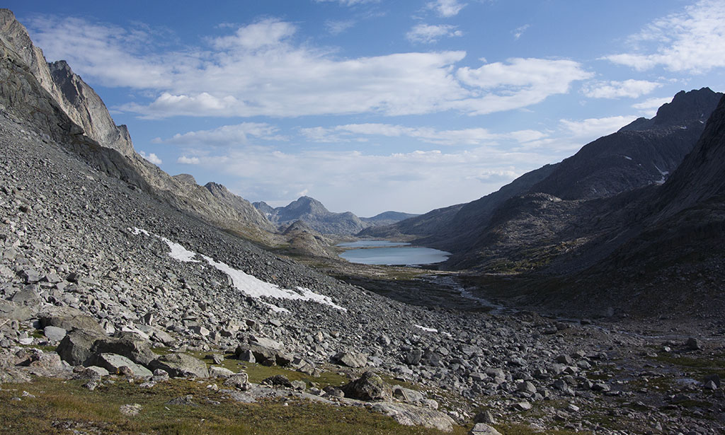 Titcomb Basin View from High Camp