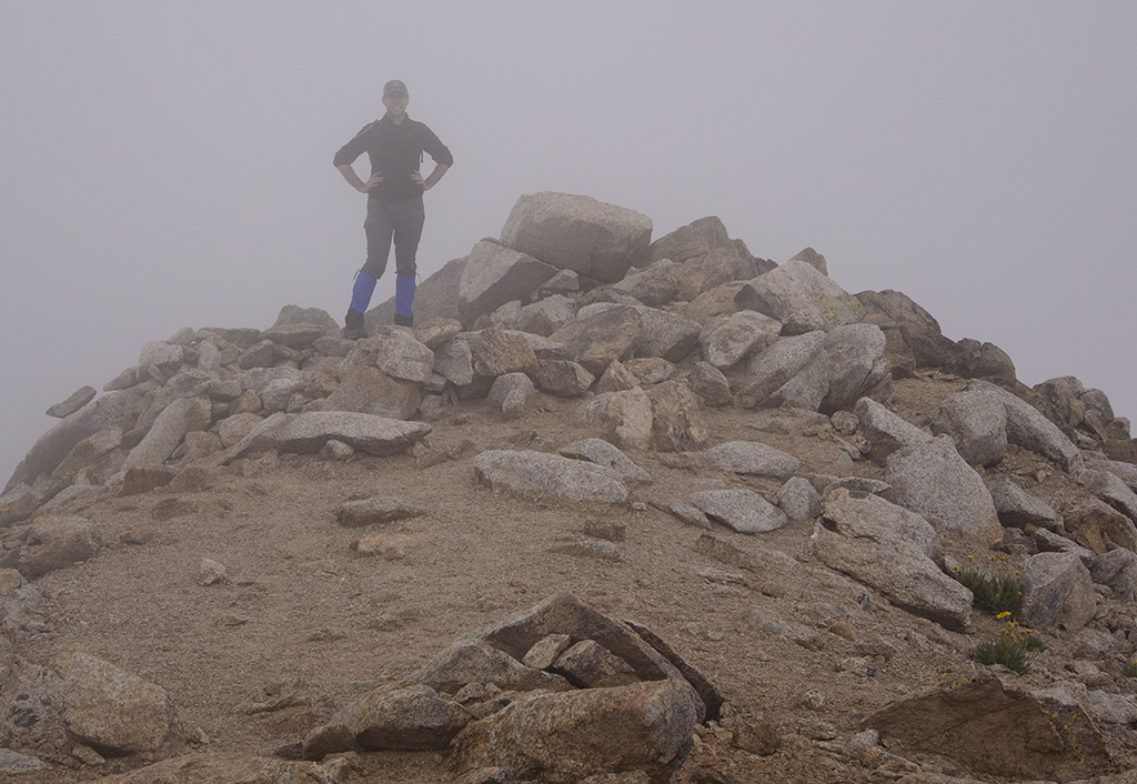 Nathan in the Clouds at the Summit