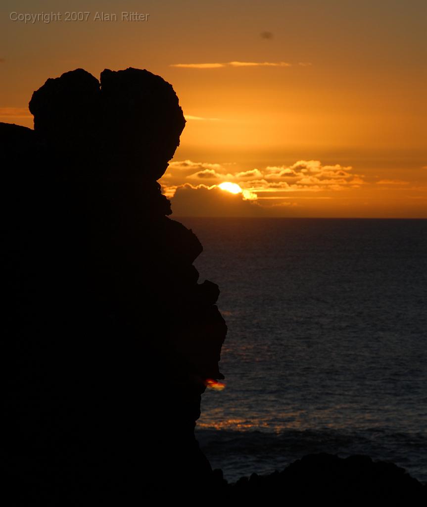 Slide_034.jpg - Sunset from the Cliffs near the Hotel Iorana