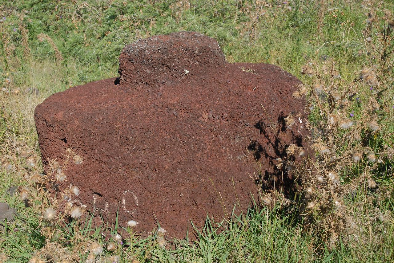 Slide_066.jpg - Moai Topknot at Ahu Vinapu