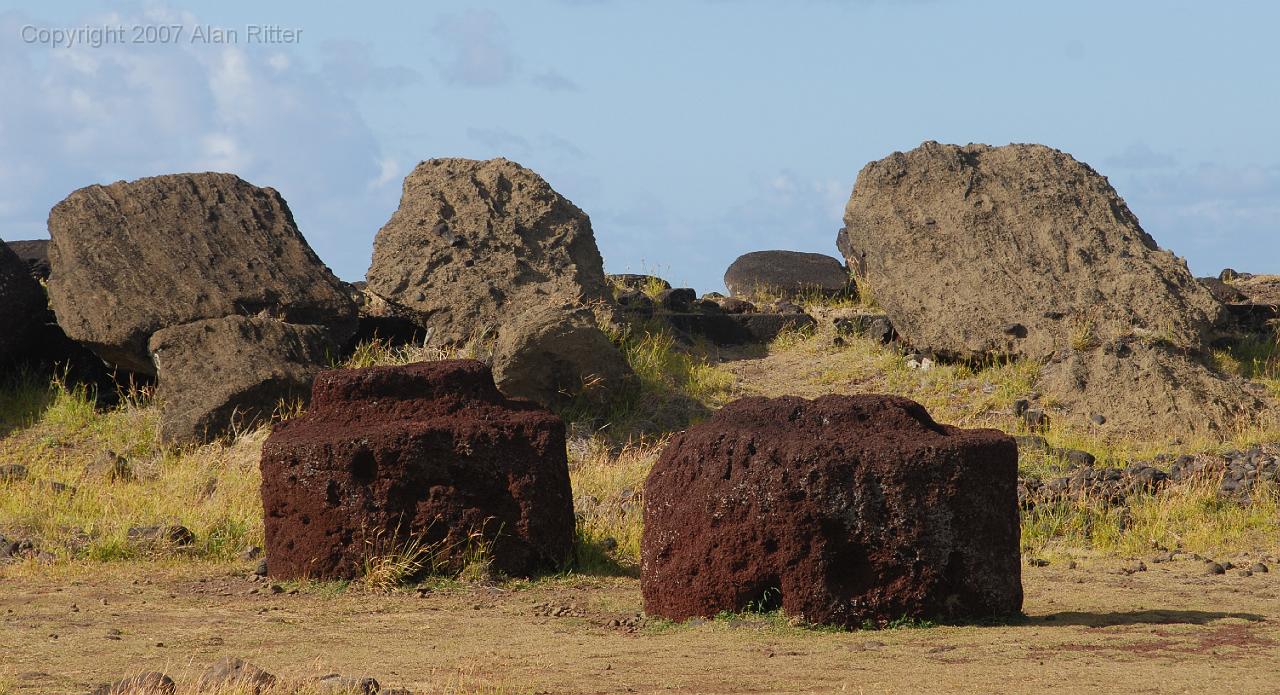 Slide_074.jpg - Moai and Topknots at Ahu Hanga Te'e