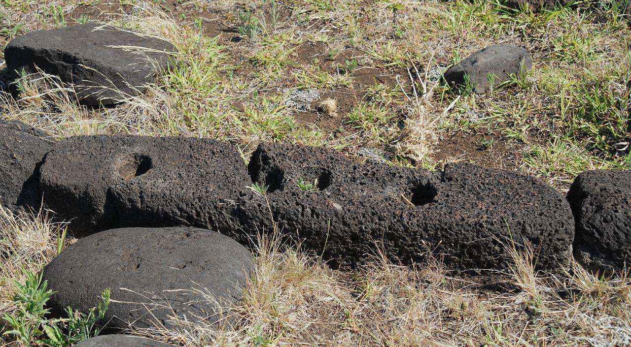 Slide_080.jpg - Detail of Foundation Stones with Sockets for Roof Supports