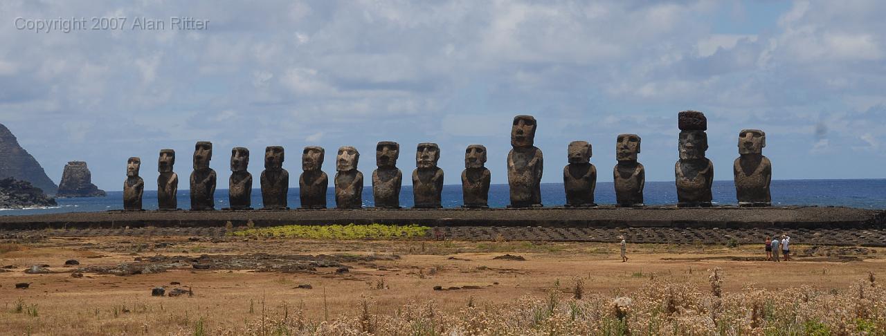 Slide_123.jpg - Return to Ahu Tongariki for Afternoon Light on the Moai's Faces